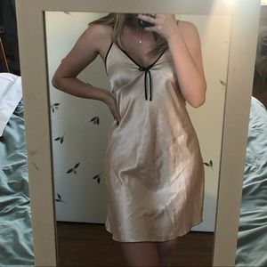 Adorable satin slip dress